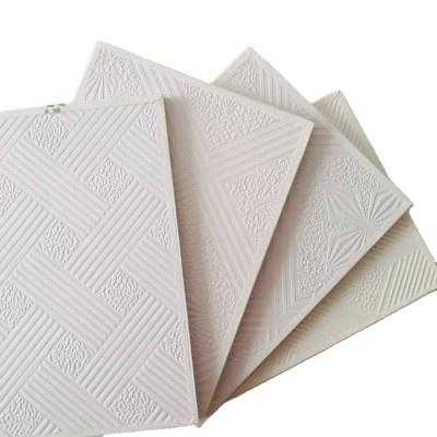 Pvc Laminated Gypsum Board Ceiling Tiles With Metal Accessory T Bar L006